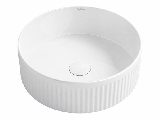 ArcQuay Oxford 395 × 395 × 120 gloss white round basin