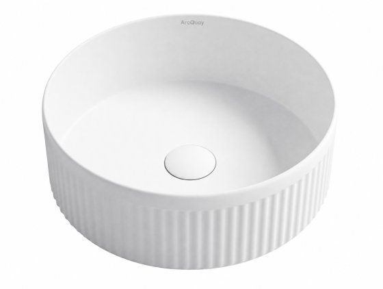 ArcQuay Oxford 395 × 395 × 120 matte white round basin