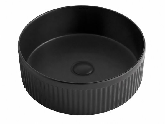 ArcQuay Oxford 395 × 395 × 120 matte black round basin