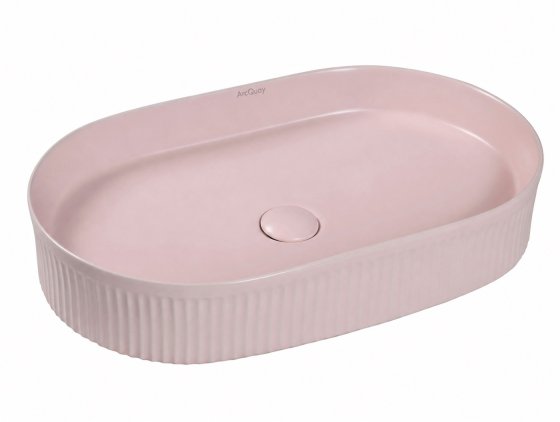 ArcQuay Kensington 580 × 360 × 120 matte pink oval basin