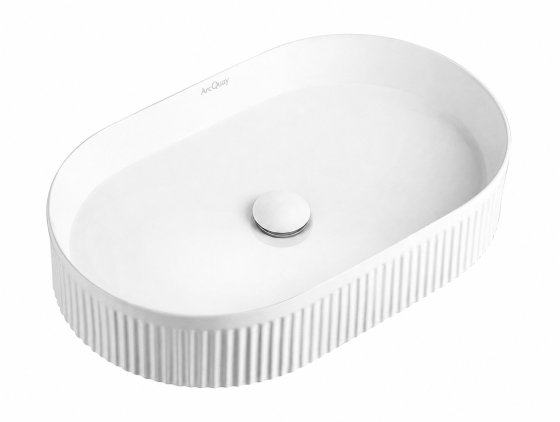ArcQuay Kensington 560 × 350 × 120 gloss white oval basin