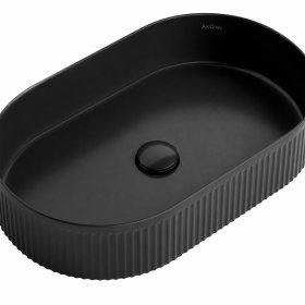 ArcQuay Kensington Oval 560×350×120 Matte Black Basin