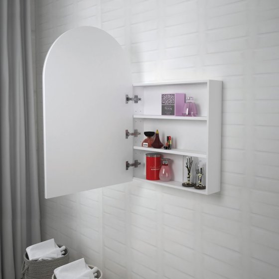 ArcQuay Archie 900 matte white 2 pac polyurethane shaving cabinet