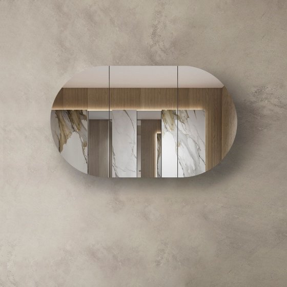 ArcQuay Bondi 1200×750 natural oak laminate shaving cabinet