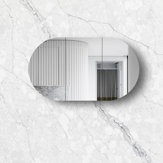 ArcQuay Bondi 1500×900 white shaving cabinet