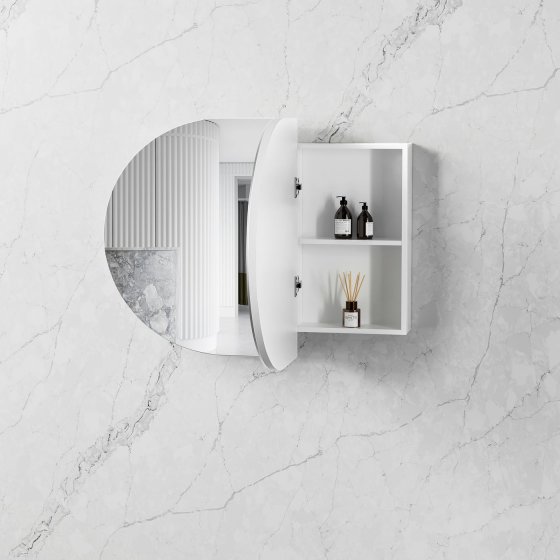 ArcQuay Bondi 900×600 white shaving cabinet