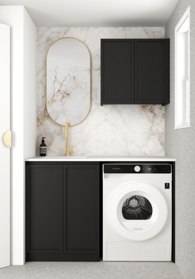 ArcQuay Hampshire Black Laundry Kit 1305X600X2100