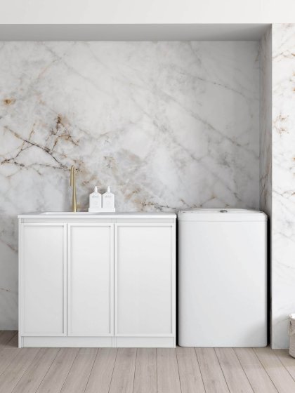ArcQuay Hampshire 1060 White Laundry Cabinet