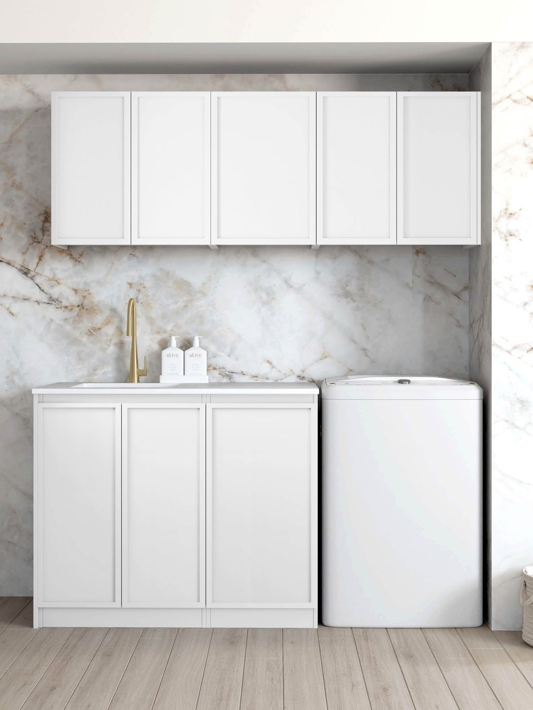 ArcQuay Hampshire White Laundry Kit 1715X600X2100