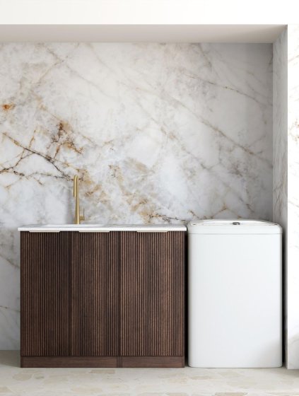 ArcQuay Havana 1060 Sable walnut Laundry Cabinet