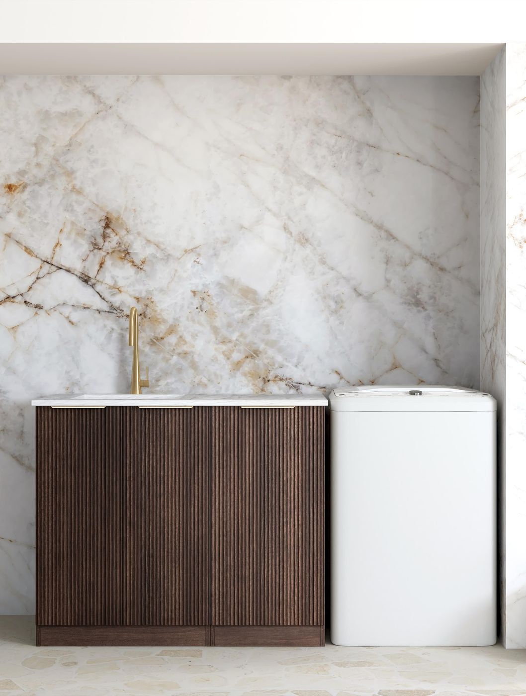 ArcQuay Havana 1060 Sable walnut Laundry Cabinet