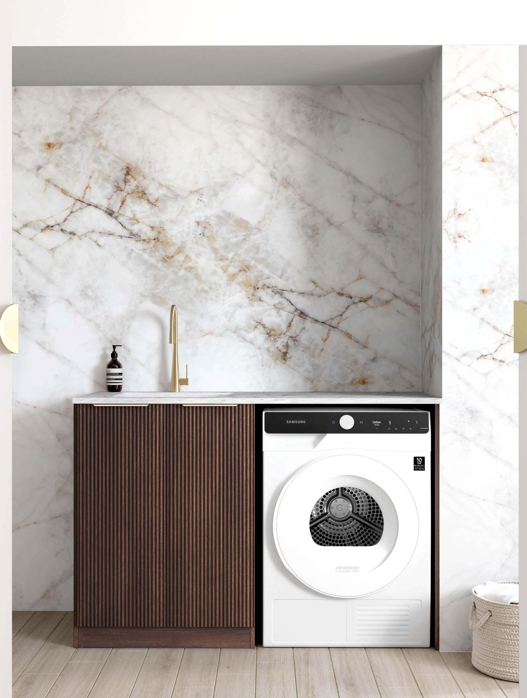ArcQuay Havana 1300 Sable walnut Laundry Cabinet