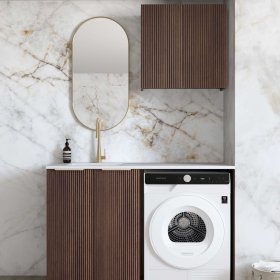 ArcQuay Havana Fluted Sable Walnut Laundry Kit 1305X600X2100