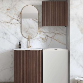 ArcQuay Havana Fluted Sable Walnut Mini Laundry