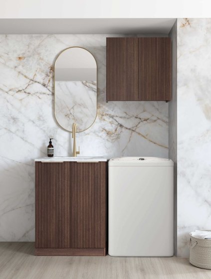 ArcQuay Havana Fluted Sable Walnut Mini Laundry