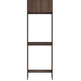 ArcQuay Havana Fluted Laundry 2100 Sable Walnut Tall Washing Machine Cabinet