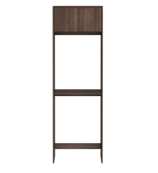 ArcQuay Havana Fluted Laundry 2100 Sable Walnut Tall Washing Machine Cabinet