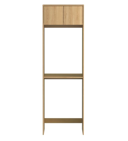 ArcQuay Havana Fluted Laundry 2100 Woodland Oak Tall Washing Machine Cabinet