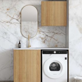 ArcQuay Havana Fluted Woodland Oak Laundry Kit 1305X600X2100
