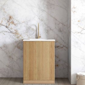 ArcQuay Havana Fluted Woodland Oak Mini 650 Laundry Kit