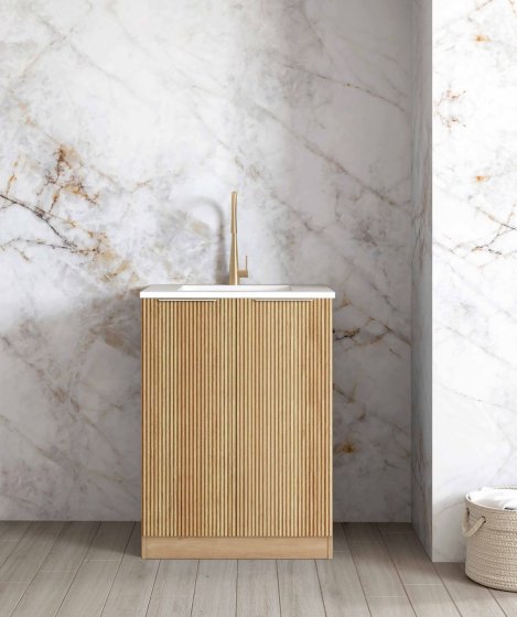 ArcQuay Havana Fluted Woodland Oak Mini 650 Laundry Kit