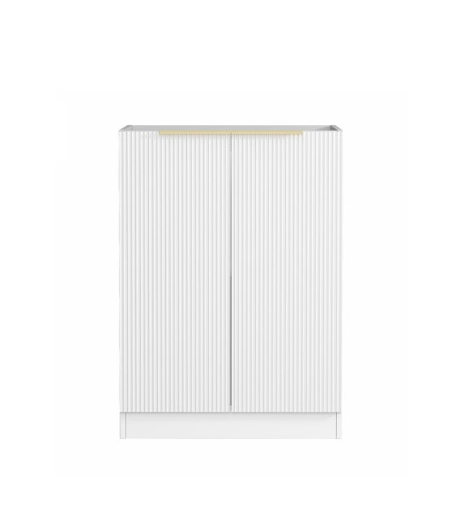 ArcQuay Bondi Fluted Laundry 630 White Base Cabinet