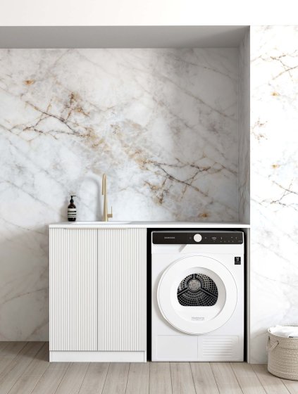 ArcQuay Bondi Fluted White 1300 Laundry Cabinet