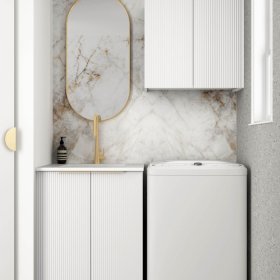ArcQuay Bondi Fluted White Mini Laundry