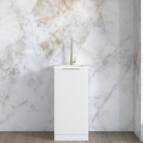 ArcQuay Bondi Fluted White Mini 430 Laundry Kit