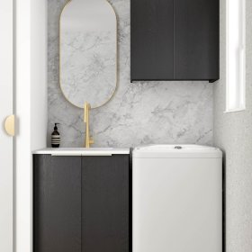 ArcQuay Byron/Bondi Black Oak Mini Laundry
