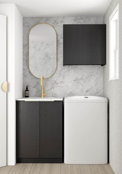 ArcQuay Byron/Bondi Black Oak Mini Laundry