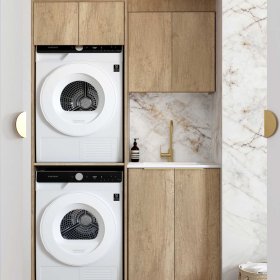 ArcQuay Byron/Bondi Natural Oak Laundry Kit 1305x600x2100