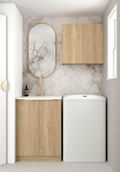 ArcQuay Byron/Bondi Natural Oak Mini Laundry