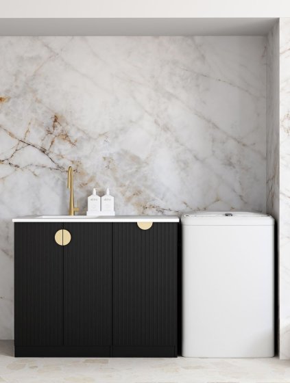 ArcQuay Marlo 1060 Black Laundry Cabinet