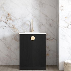 ArcQuay Marlo Fluted Black Mini 650 Laundry Kit
