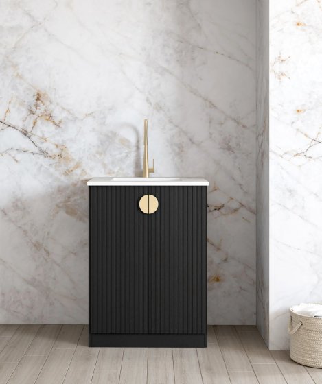 ArcQuay Marlo Fluted Black Mini 650 Laundry Kit