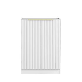 ArcQuay Noosa Fluted Laundry 630 White Base Cabinet