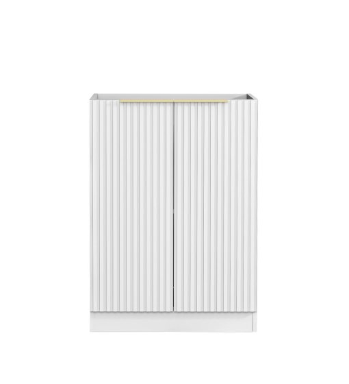 ArcQuay Noosa Fluted Laundry 630 White Base Cabinet