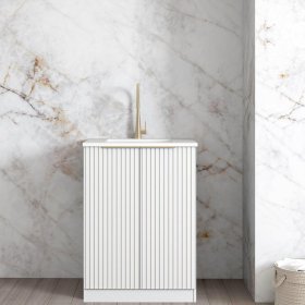 ArcQuay Noosa Fluted White Mini 650 Laundry Kit