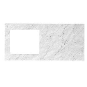ArcQuay Laundry 1300mm Natural Carrara White Marble Top