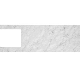 ArcQuay Laundry 1960mm Natural Carrara White Marble Top