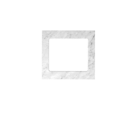 ArcQuay Laundry 650mm Natural Carrara White Marble Top
