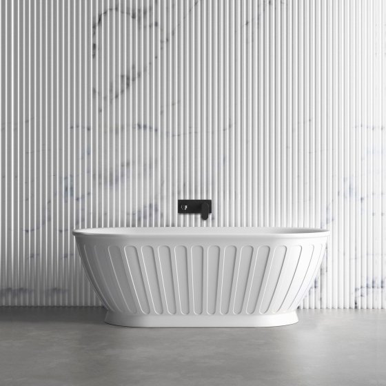 ArcQuay Attica Kensington 1500 matte white freestanding bath