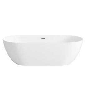 ArcQuay Attica Manolo 1700 Matte White Bath With Overflow