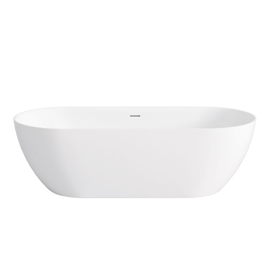 ArcQuay Attica Manolo 1700 matte white freestanding overflow bath