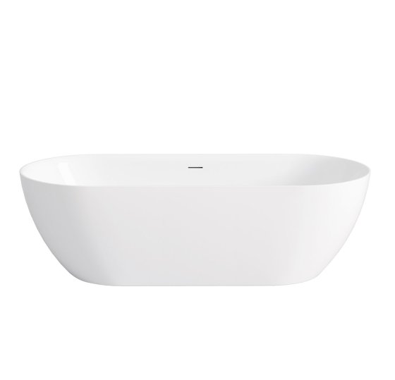 ArcQuay Attica Manolo 1700 gloss white freestanding overflow bath