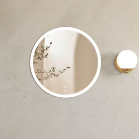 ArcQuay LED Bondi 800mm White Metal Frame Tuffi Mirror