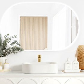 ArcQuay LED Noosa 1200 W X750 H Frameless Tuffi Mirror — Horizontal/Vertical Mount