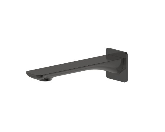 ArcQuay Oskar gun metal wall-mounted bath spout