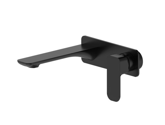 ArcQuay Oskar matte black wall-mounted mixer product view